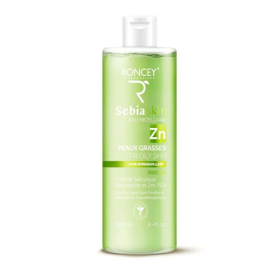Roncey Sebiaskin Eau Micellaire Peau Grasse 250ml – Démaquillants, nettoyants visage / Eau micellaire, tonique,  | Roncey - Visa