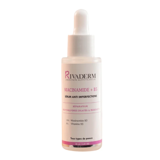 Rivaderm Serum Niacinamide + B5 30ml – Serums | Rivaderm - Visage Tunisie | Miral Parapharmacie