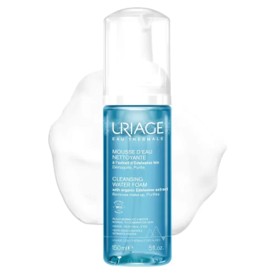 Uriage Mousse d’Eau Nettoyante 150ml – Démaquillants, nettoyants visage / Lait, mousse, émulsion | URIAGE - Visage Tunisie | Mir