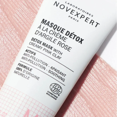 Novexpert Masque Détox à la Crème d’Argile Rose 75ml – Masques visage et gommage | NOVEXPERT - Visage Tunisie | Miral Parapharma