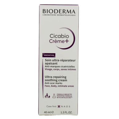 Bioderma Cicabio Crème+ Soin Ultra-Réparateur Apaisant 40ml – soins des cicatrices | BIODERMA - Visage Tunisie | Miral Parapharm
