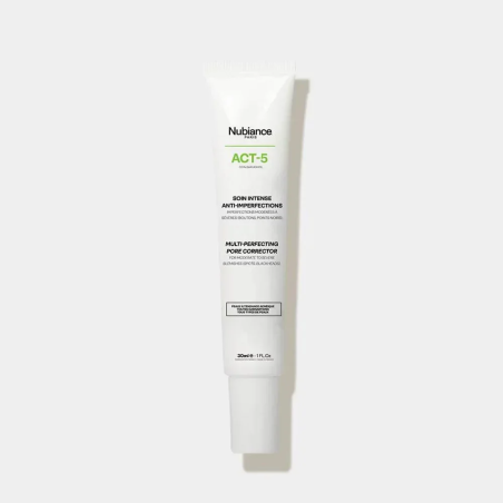 NUBIANCE Soins Intenses Anti-imperfections ACT-5 30ml – Soins peau grasse, mixte et acné / Peaux à imperfections | NUBIANCE - Vi