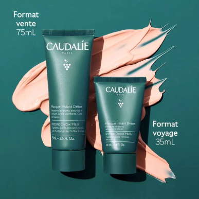 Caudalie Masque Instant Détox 75ml – Masques visage et gommage | Caudalie - Visage Tunisie | Miral Parapharmacie
