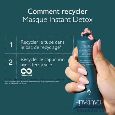 Caudalie Masque Instant Détox 75ml – Masques visage et gommage | Caudalie - Visage Tunisie | Miral Parapharmacie
