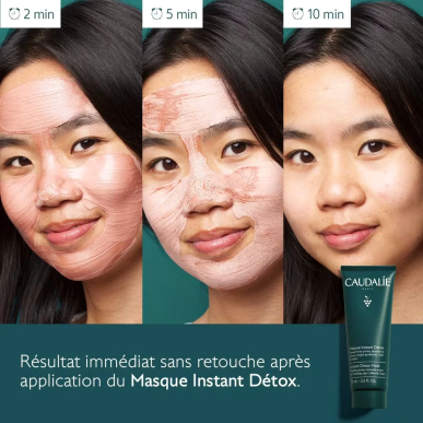 Caudalie Masque Instant Détox 75ml – Masques visage et gommage | Caudalie - Visage Tunisie | Miral Parapharmacie