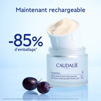 Caudalie Vinoperfect Creme Eclat Anti-Taches 50ml – soins anti-taches et dépigmentants | Caudalie - Visage Tunisie | Miral Parap