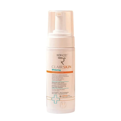 Roncey Clairskin Mousse Nettoyante Eclaircissante 150ml – Démaquillants, nettoyants visage / Lait, mousse, émulsion | Roncey - V