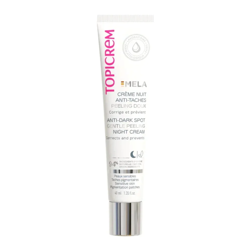 Topicrem MELA Crème Nuit Anti-Taches Peeling Doux 40ml