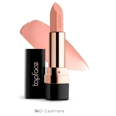 Topface Instyle Creamy Lipstick Cashmere 001 – Maquillage / Rouge à lèvres et crayon | Topface - Visage Tunisie | Miral Paraphar