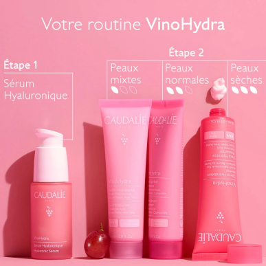 Caudalie VinoHydra Crème Hydratation Intense 60ml – Soins hydratants et nourrissants | Caudalie - Visage Tunisie | Miral Parapha
