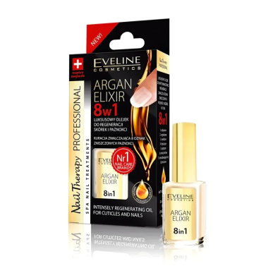 Eveline Nail Therapy Argan Elixir 12ml – Maquillage / Vernis à ongles | Eveline - Visage Tunisie | Miral Parapharmacie
