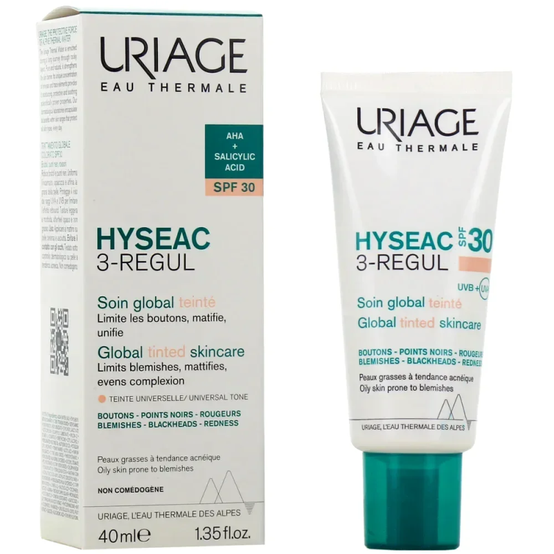 Uriage Hyseac 3 Regul Soin Global Teinté SPF30 40ml Uriage Hyseac 3 Regul Soin Global Teinté SPF30 40ml