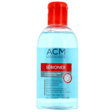 ACM Sébionex Lotion Micellaire Peaux Grasses 250ml – Démaquillants, nettoyants visage / Eau micellaire, tonique,  | ACM - Visage