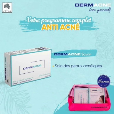 Dermacne Trousse Acné – Soins peau grasse, mixte et acné | Vital - Visage Tunisie | Miral Parapharmacie