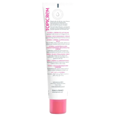 Topicrem Hydra+ Crème Hydratante Éclat Riche 40ml – Soins hydratants et nourrissants / Hydratants peaux sèches | TOPICREM - Visa