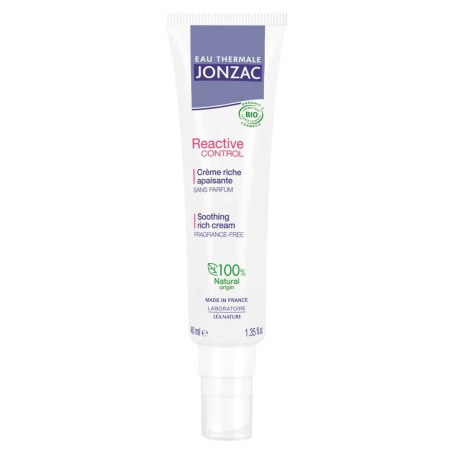 Jonzac Reactive Crème Riche Haute Tolérance 40ml – Soins hydratants et nourrissants / Hydratants peaux sèches | Jonzac - Visage 