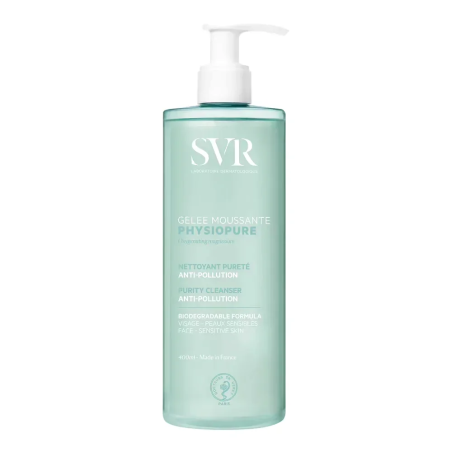 SVR Physiopure Gelée Moussante 400ml – Démaquillants, nettoyants visage / Gel, crème, huile | SVR - Visage Tunisie | Miral Parap
