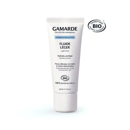 Gamarde Fluide Léger Bio 40 ml – Soins hydratants et nourrissants / Hydratants peaux normales | Gamarde - Visage Tunisie | Miral