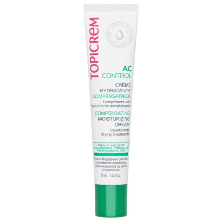 Topicrem AC CONTROL Crème Hydratante Compensatrice 40ml – Soins hydratants et nourrissants / Hydratants peaux normales | TOPICRE