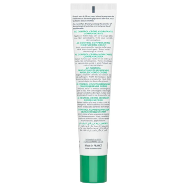 Topicrem AC CONTROL Crème Hydratante Compensatrice 40ml – Soins hydratants et nourrissants / Hydratants peaux normales | TOPICRE