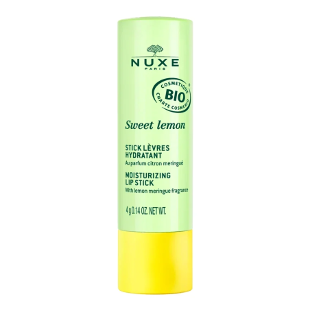 NUXE Sweet Lemon Stick Lèvres Hydratant Bio 4g – Yeux et Lèvres / Sticks baumes lèvres et réparateurs | NUXE - Visage Tunisie | 