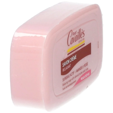 Roge Cavailles Savon Crème Amande et Rose 115g – Anti tâches / Savons | Roge Cavailles - Visage Tunisie | Miral Parapharmacie