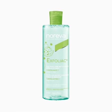 NOREVA Exfoliac Eau Micellaire Nettoyante Démaquillante Exfoliante 400ml – Démaquillants, nettoyants visage / Eau micellaire, to