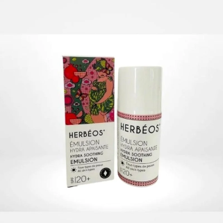 HERBÉOS Émulsion Hydra Apaisante SPF20+ 40 ml [Femmes Enceintes & Allaitantes] – Démaquillants, nettoyants visage / Lait, mousse
