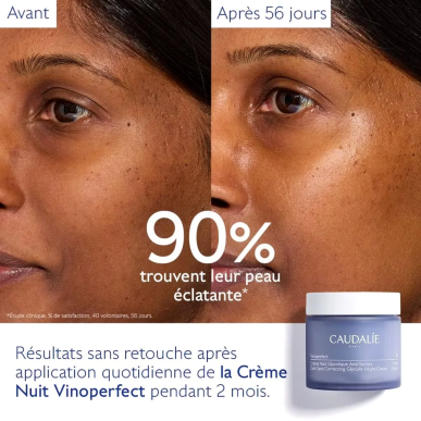 Caudalie Vinoperfect Creme Nuit Glycolique Anti-Taches 50ml – soins anti-taches et dépigmentants | Caudalie - Visage Tunisie | M
