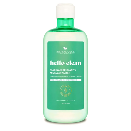 Biobalance Hello Clean Niacinamide Eau Micellaire Clarté 500ml – Démaquillants, nettoyants visage / Eau micellaire, tonique,  | 