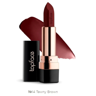 Topface Instyle Creamy Lipstick Tawny Brown 014 – Maquillage / Rouge à lèvres et crayon | Topface - Visage Tunisie | Miral Parap