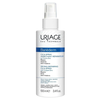 Uriage Bariederm-Cica Spray Asséchant Réparateur Peaux Irritées 100ml – soins des cicatrices | URIAGE - Visage Tunisie | Miral P