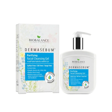 BioBalance Dermasebum Gel Nettoyant Visage Purifiant 250ml – Démaquillants, nettoyants visage / Gel, crème, huile | Biobalance -