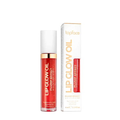 Topface Lip Glow Oil Plump Effect Strawberry 002 – Maquillage / Rouge à lèvres et crayon | Topface - Visage Tunisie | Miral Para