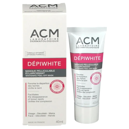 ACM Depiwhite Masque Pelliculable Éclaircissant 40ml – Anti tâches | ACM - Visage Tunisie | Miral Parapharmacie