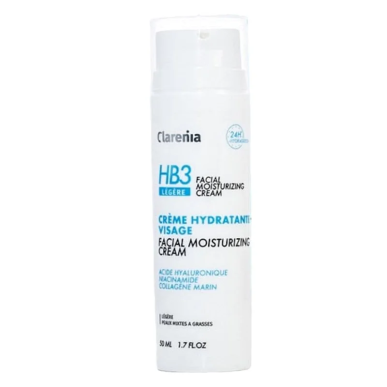 Clarenia HB3 Creme hydratante Visage Legere PMG – soins anti-âge et anti-rides / Crème Hydratante Peau Grasse | CLARENIA - Visag