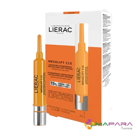 LIERAC Mesolift C15 Concentré Extemporané 2×15 ml – Serums | LIERAC - Visage Tunisie | Miral Parapharmacie