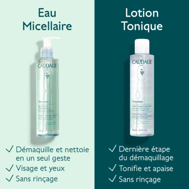 Caudalie Vinoclean Eau Micellaire Démaquillante 200ml – Démaquillants, nettoyants visage / Eau micellaire, tonique,  | Caudalie 
