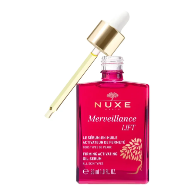 NUXE Merveillance Lift Serum en Huile Activateur de Fermete 30ml – soins anti-âge et anti-rides / Serum anti âge et ride pour l 