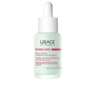 Uriage Roséliane Sérum Lissant Correcteur Anti-Rougeurs 30ml – Crème anti rougeurs - Rosacée et couperose | URIAGE - Visage Tuni