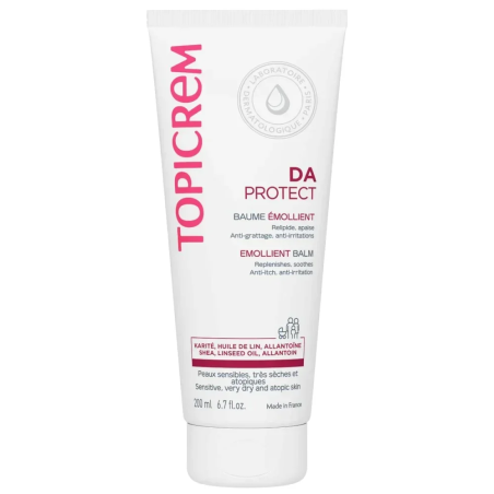 Topicrem DA PROTECT Baume Emollient Visage et Corps 200ml – Soins hydratants et nourrissants / Hydratants Peaux Atopique | TOPIC