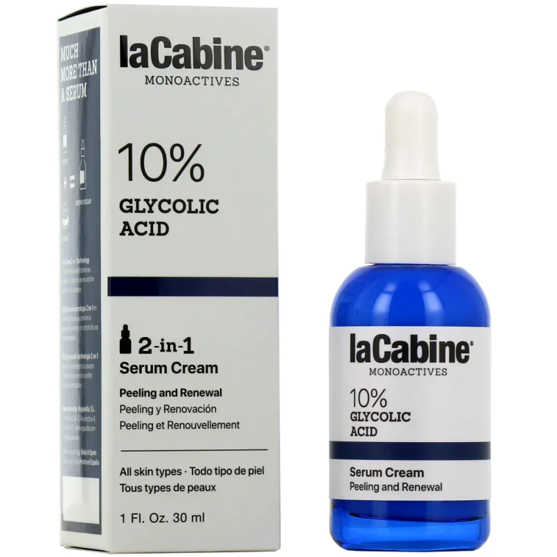 La Cabine Monoactives 10 % Glycolic Acid Sérum Crème 30ml