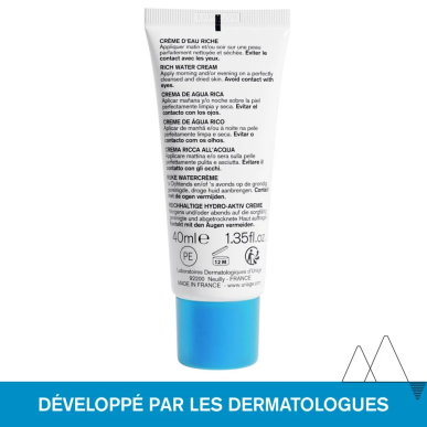URIAGE Crème D’eau Riche 40ml – Soins hydratants et nourrissants / Hydratants peaux sèches | URIAGE - Visage Tunisie | Miral Par