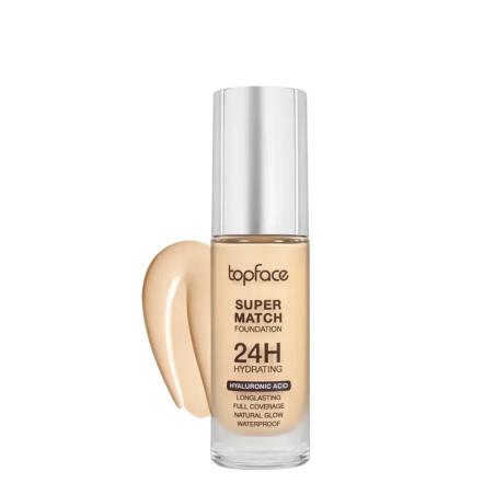Topface Super Match Foundation 24H Medium 004 – Maquillage / Fond de teint | Topface - Visage Tunisie | Miral Parapharmacie