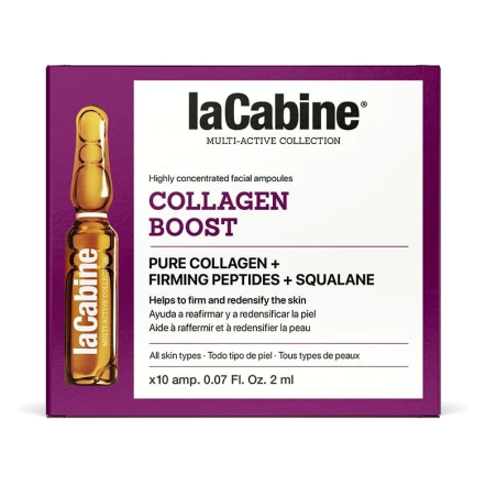 La Cabine Anti-Âge Collagen Boost 10 Ampoules – soins anti-âge et anti-rides | La Cabine - Visage Tunisie | Miral Parapharmacie