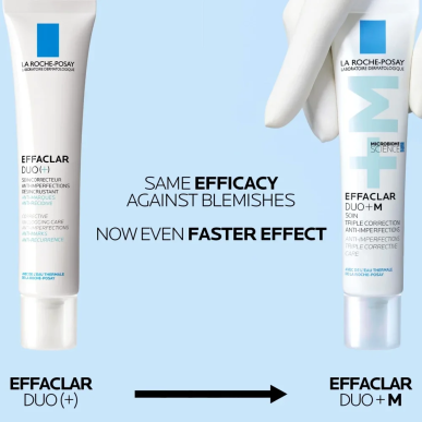 La Roche Posay Effaclar DUO+ M Soin Triple Correction Anti-Imperfections 40ml – Soins peau grasse, mixte et acné / Peaux à imper
