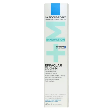 La Roche Posay Effaclar DUO+ M Soin Triple Correction Anti-Imperfections 40ml – Soins peau grasse, mixte et acné / Peaux à imper