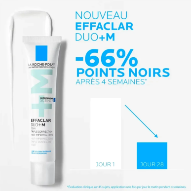 La Roche Posay Effaclar DUO+ M Soin Triple Correction Anti-Imperfections 40ml – Soins peau grasse, mixte et acné / Peaux à imper