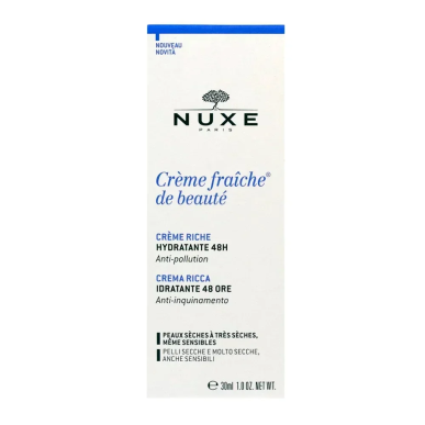 NUXE Crème Fraîche de Beauté Crème Riche Hydratante 48h 30ml – Soins hydratants et nourrissants | NUXE - Visage Tunisie | Miral 