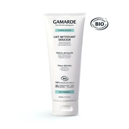 Gamarde Lait Nettoyant Douceur Bio 200 ml – Démaquillants, nettoyants visage / Lait, mousse, émulsion | Gamarde - Visage Tunisie